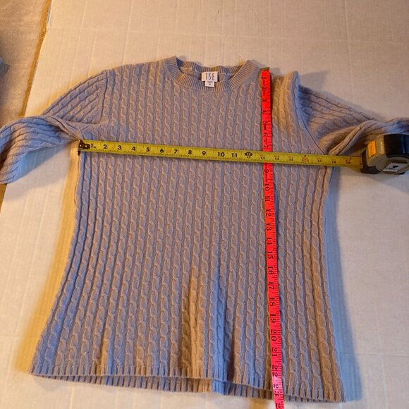 TSE Blue Cable Knit Sweater - Picture 5 of 5